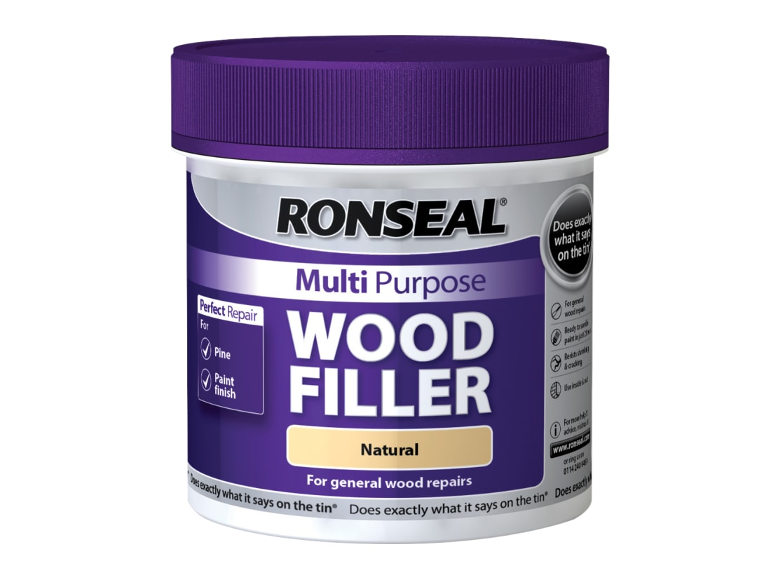 Ronseal Multipurpose Wood Filler Tub Natural 465g 34745