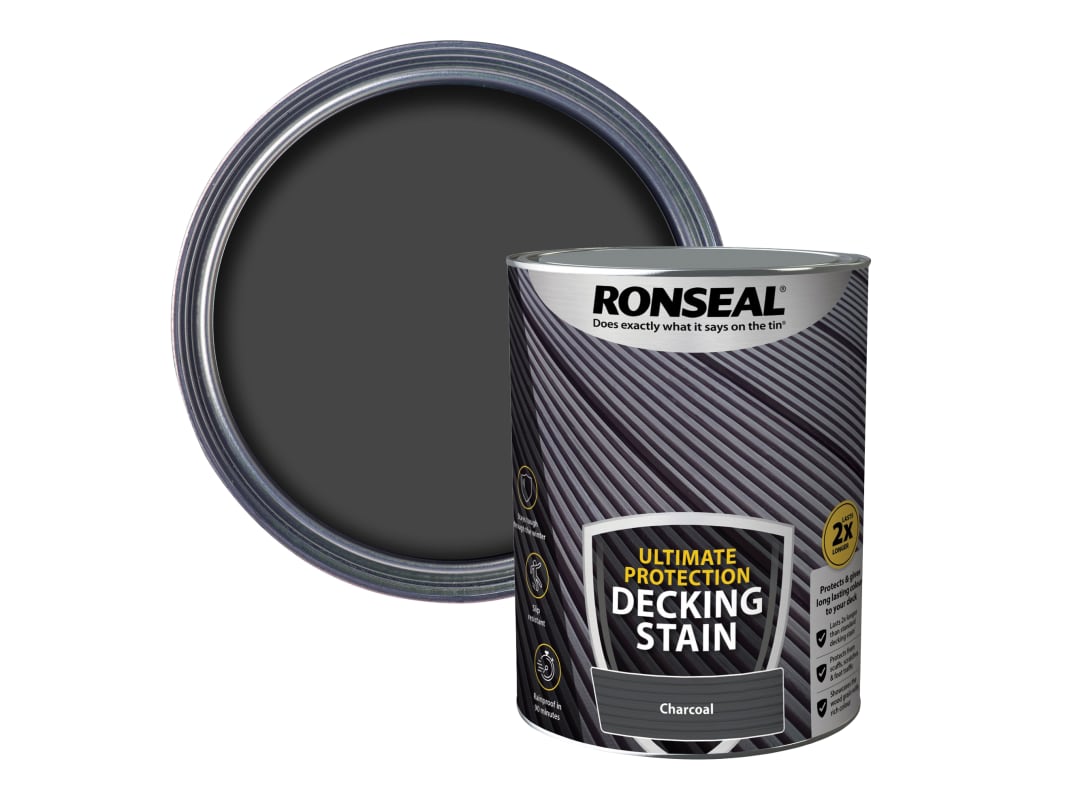 Ronseal Ultimate Protection Decking Stain Charcoal 5 litre 39109