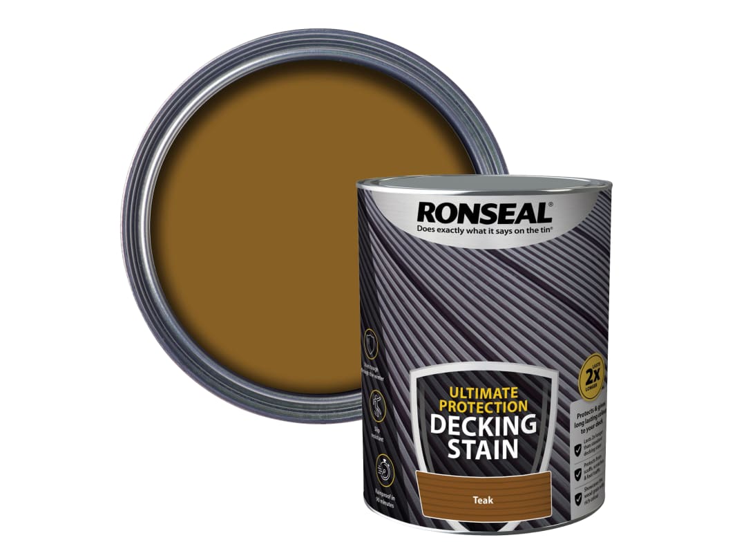 Ronseal Ultimate Protection Decking Stain Rich Teak 2.5 litre 39119