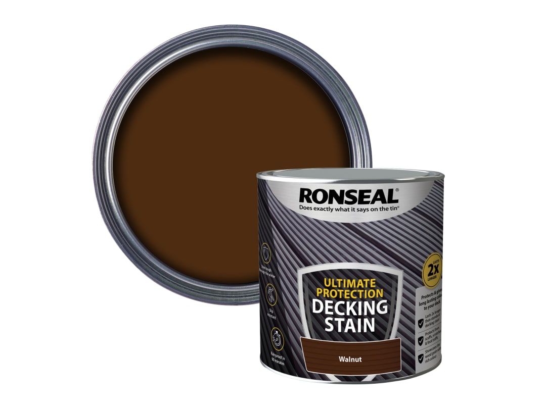 Ronseal Ultimate Protection Decking Stain Walnut 2.5 litre 39104