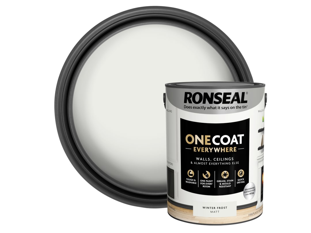 Ronseal One Coat Everywhere Interior Winter Frost Matt 5 litre KCB.7015103.22104.81