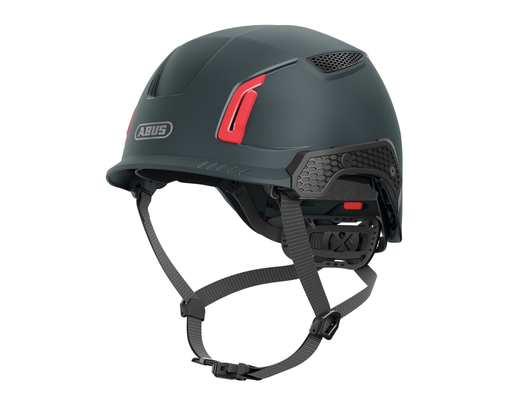 ABUS Mechanical SPECTOR Vented Safety Helmet TITAN Black 10099773-01
