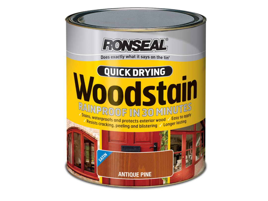 Ronseal Woodstain Quick Dry Satin Dark Oak 750ml 08735