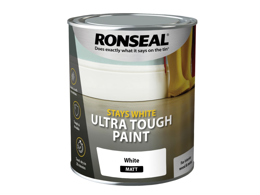 Ronseal Stay White Ultra Tough Matt 750ml 37526