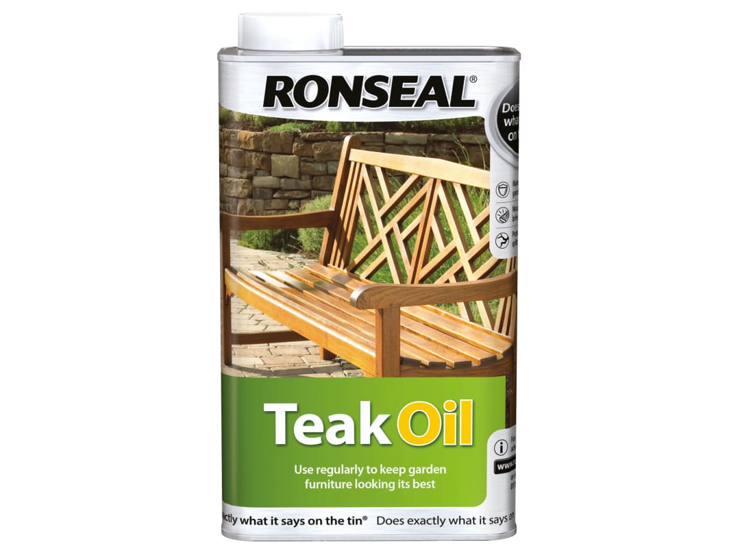 Ronseal Garden Furniture Teak Oil Can 500ml 35819