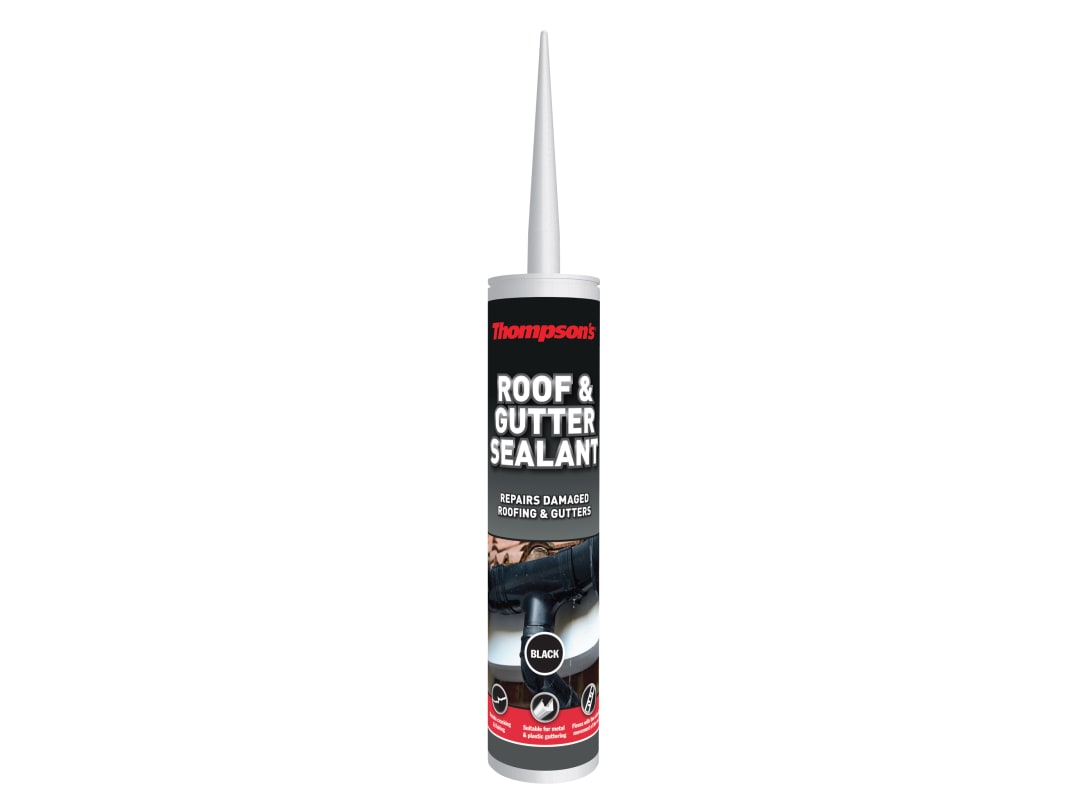 Ronseal Thompson's Roof & Gutter Sealant Black 310ml 34030