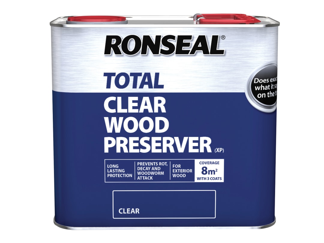 Ronseal Trade Total Wood Preserver Clear 2.5 litre 38584