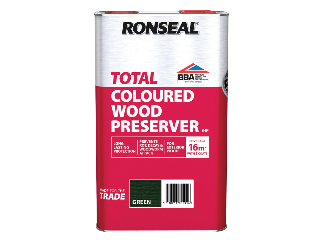 Ronseal Trade Total Wood Preserver Green 5 litre 38591