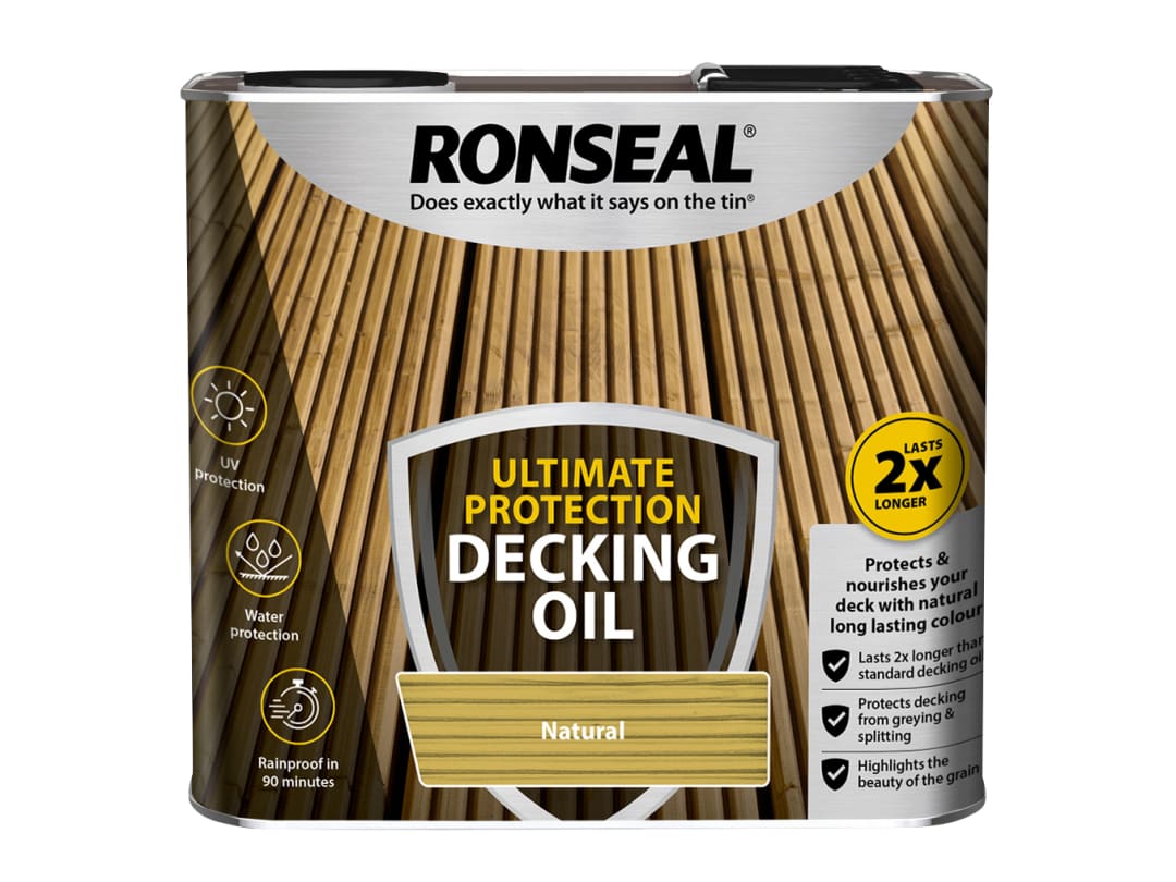 Ronseal Ultimate Protection Decking Oil Natural 2.5 litre 36933