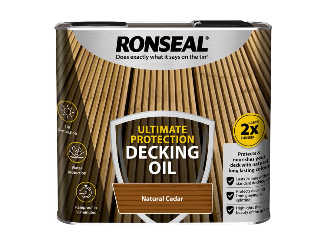 Ronseal Ultimate Protection Decking Oil Natural Cedar 2.5 litre 36934