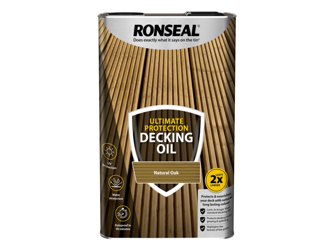 Ronseal Ultimate Protection Decking Oil Natural Oak 5 litre 37299