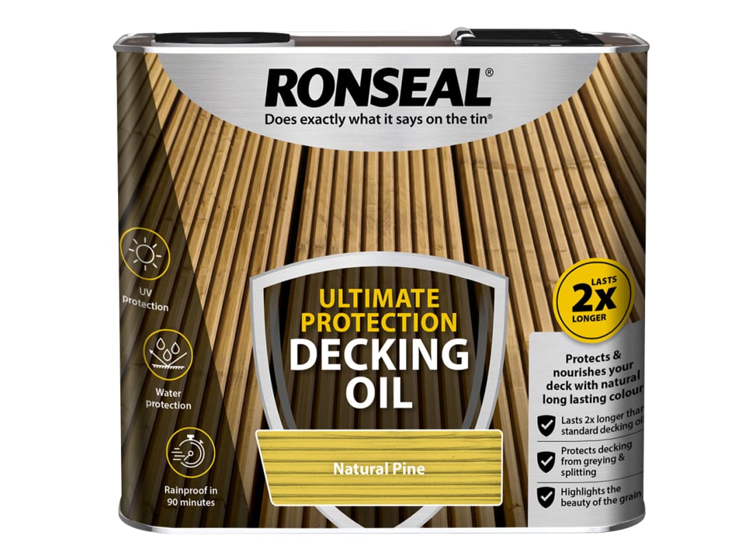 Ronseal Ultimate Protection Decking Oil Natural Pine 2.5 litre 36936
