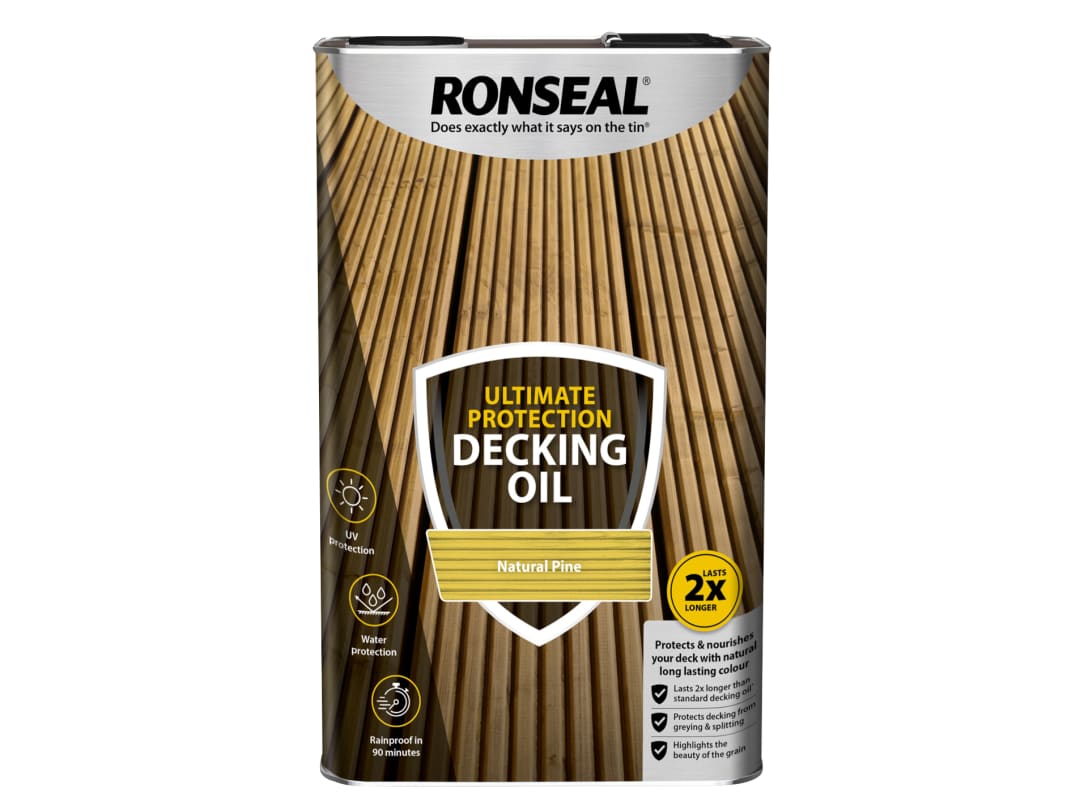 Ronseal Ultimate Protection Decking Oil Natural Pine 5 litre 37300