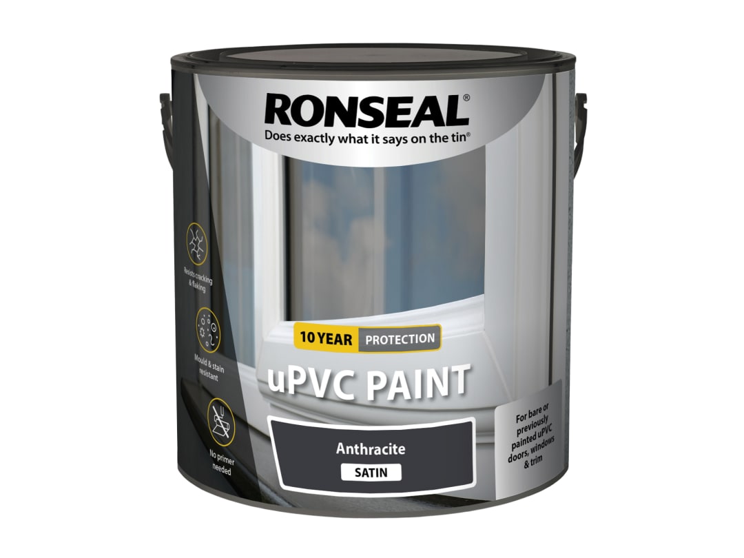 Ronseal uPVC Paint Anthracite Satin 2.5 litre 39401
