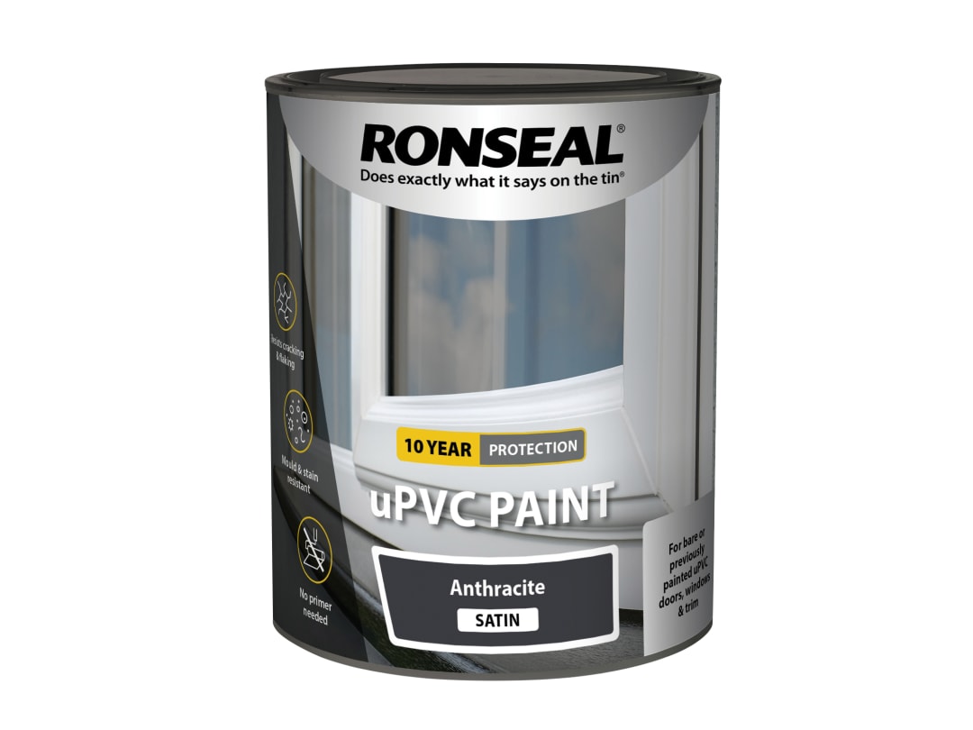Ronseal uPVC Paint Anthracite Satin 750ml 39391