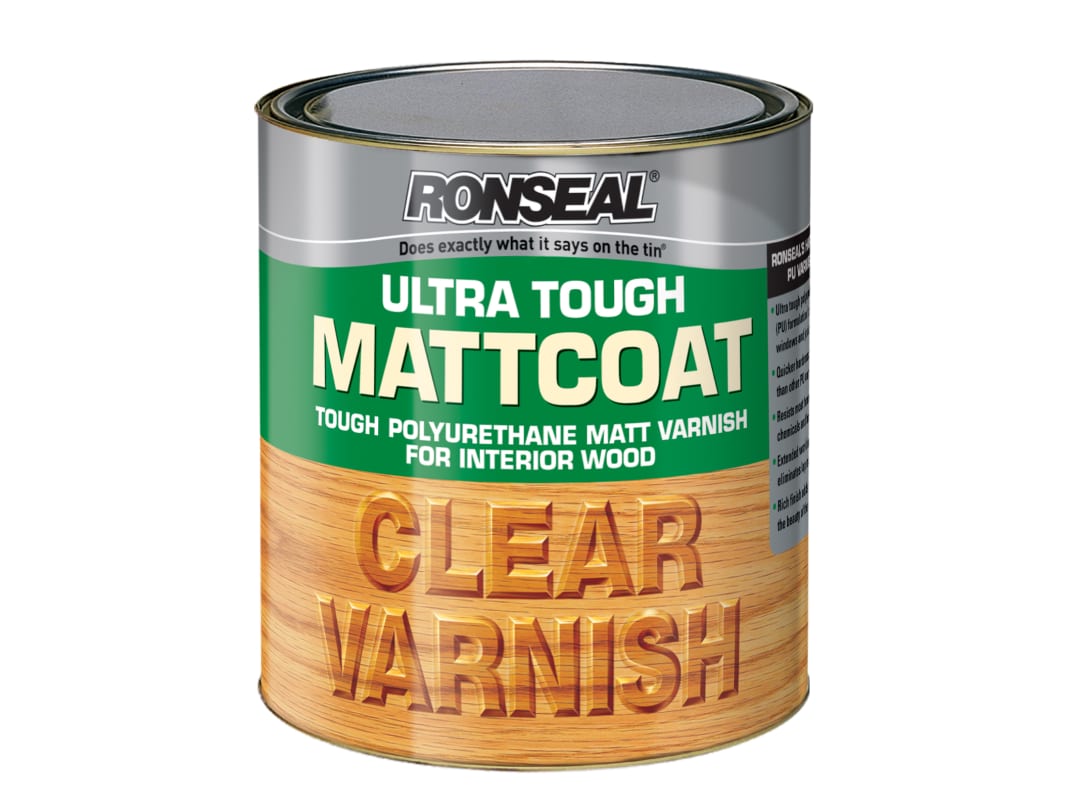 Ronseal Mattcoat Interior Clear Varnish 750ml 09056