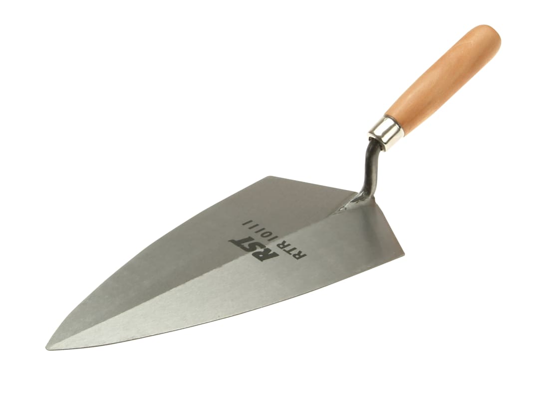 R.S.T. 101 Philadelphia Pattern Brick Trowel Wooden Handle 10in RTR10110
