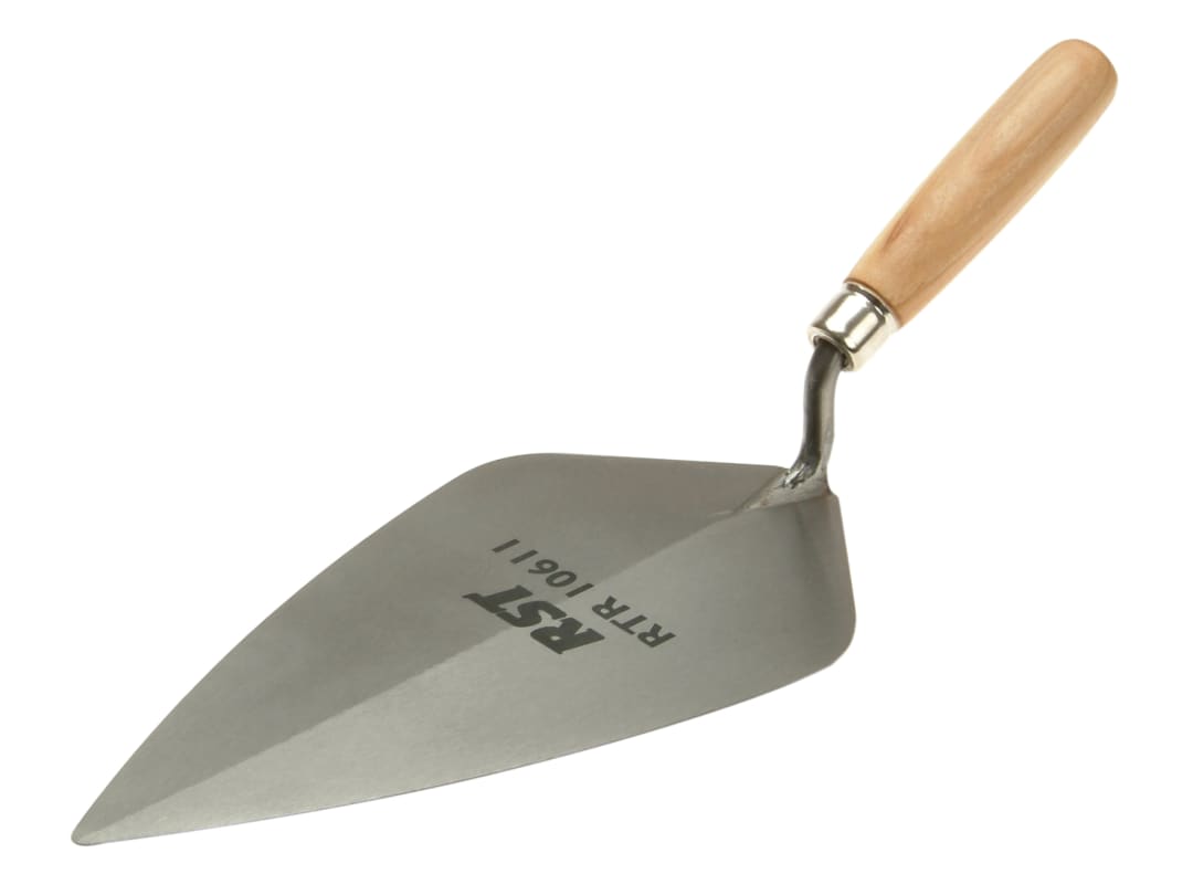 R.S.T. London Pattern Brick Trowel Wooden Handle 10in RTR10610