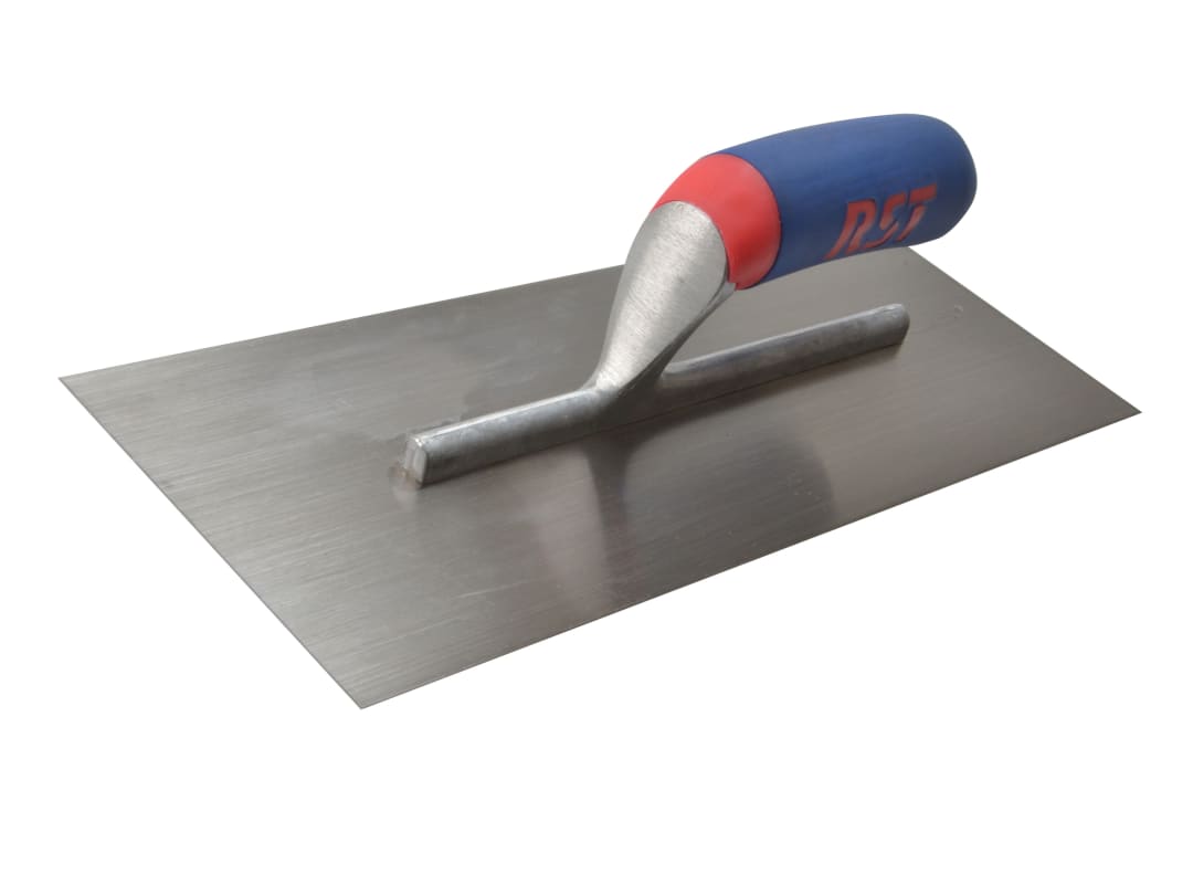 R.S.T. Plasterer's Finishing Trowel Carbon Steel Soft Touch Handle 13 x 4.1/2in RTR13S