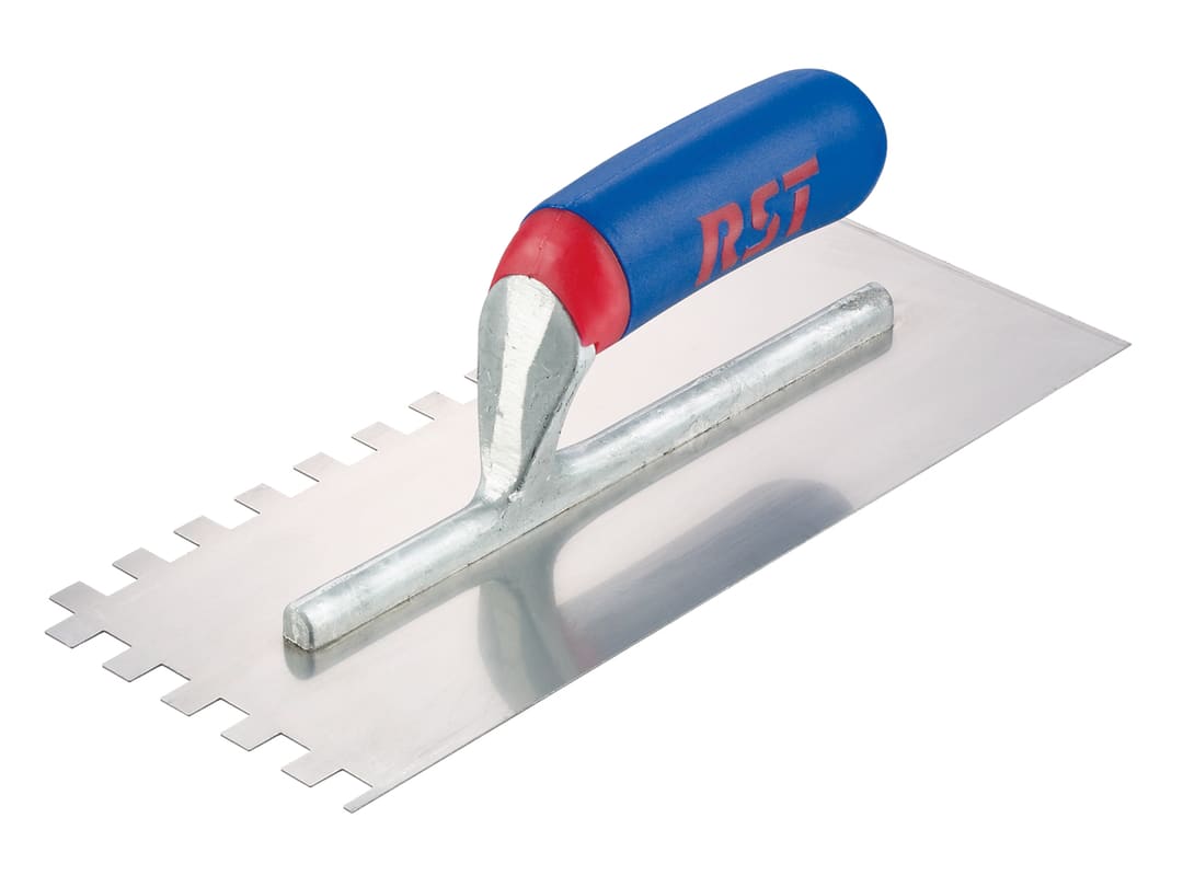 R.S.T. Notched Trowel Square 10mm² Soft Touch Handle 11 x 4.1/2in RTR6260S