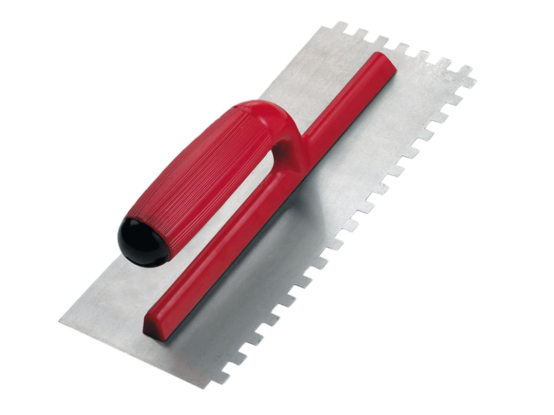 RUBI TILING TOOLS PRO Steel Notched Trowel 11 x 4in x 1/4in Notch 25903