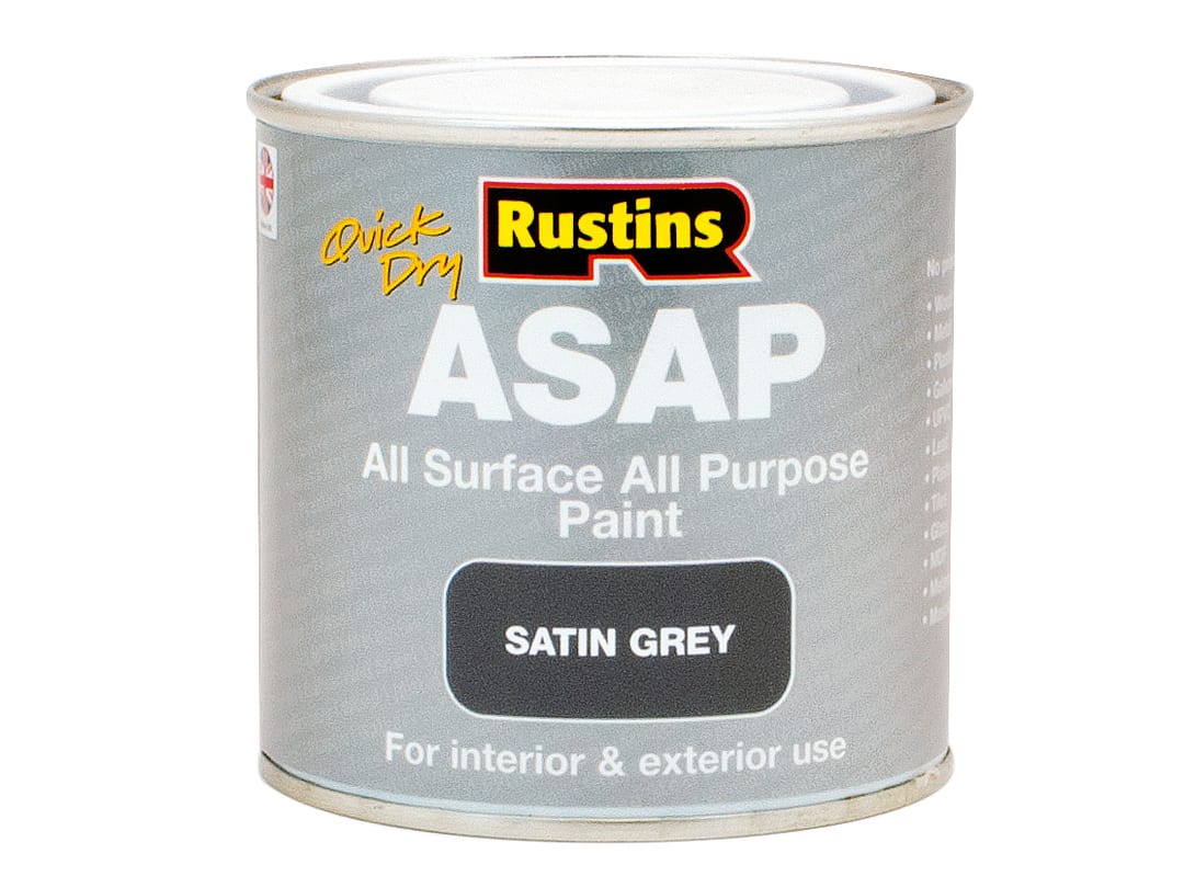 Rustins ASAP Paint Grey 1 Litre ASAPAG1000