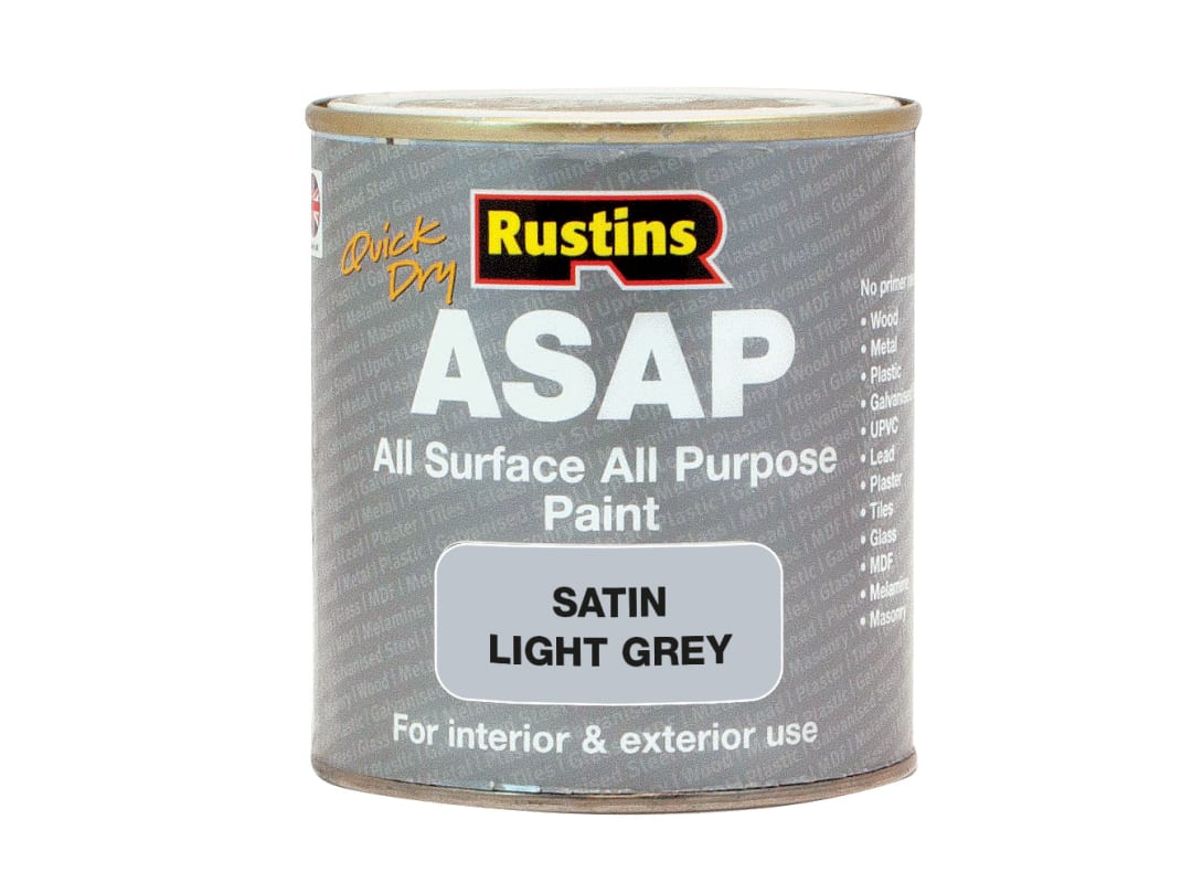 Rustins ASAP Paint Light Grey 500ml ASAPLG500