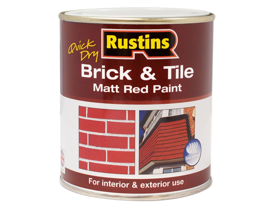 Rustins Brick & Tile Paint Matt Red 250ml BRITW250