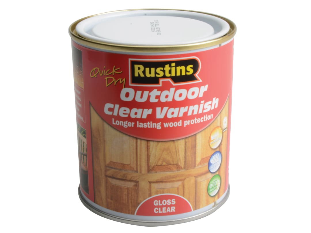 Rustins Exterior Varnish Clear Gloss 500ml EAVG500