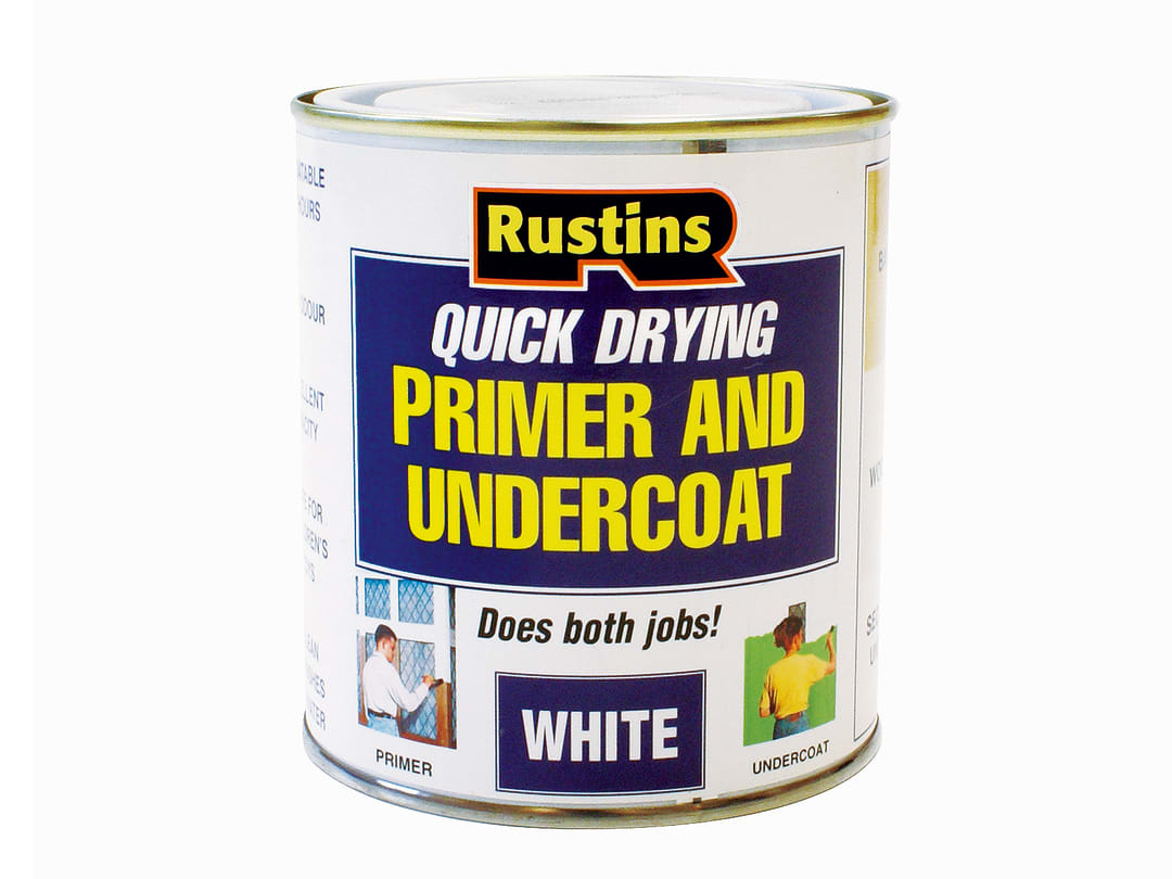Rustins Quick Dry Primer & Undercoat White 500ml WHPU500