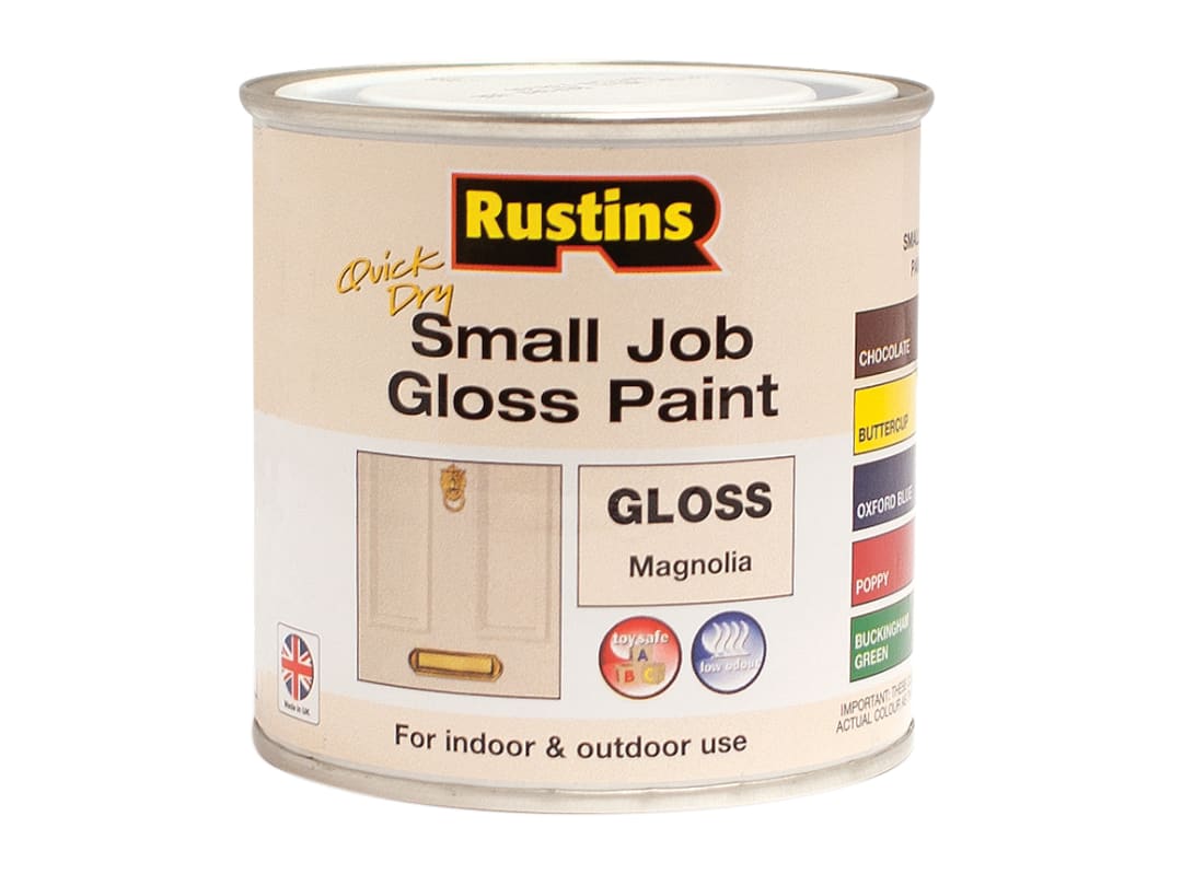 Rustins Quick Dry Small Job Gloss Magnolia 250ml GPMGW250