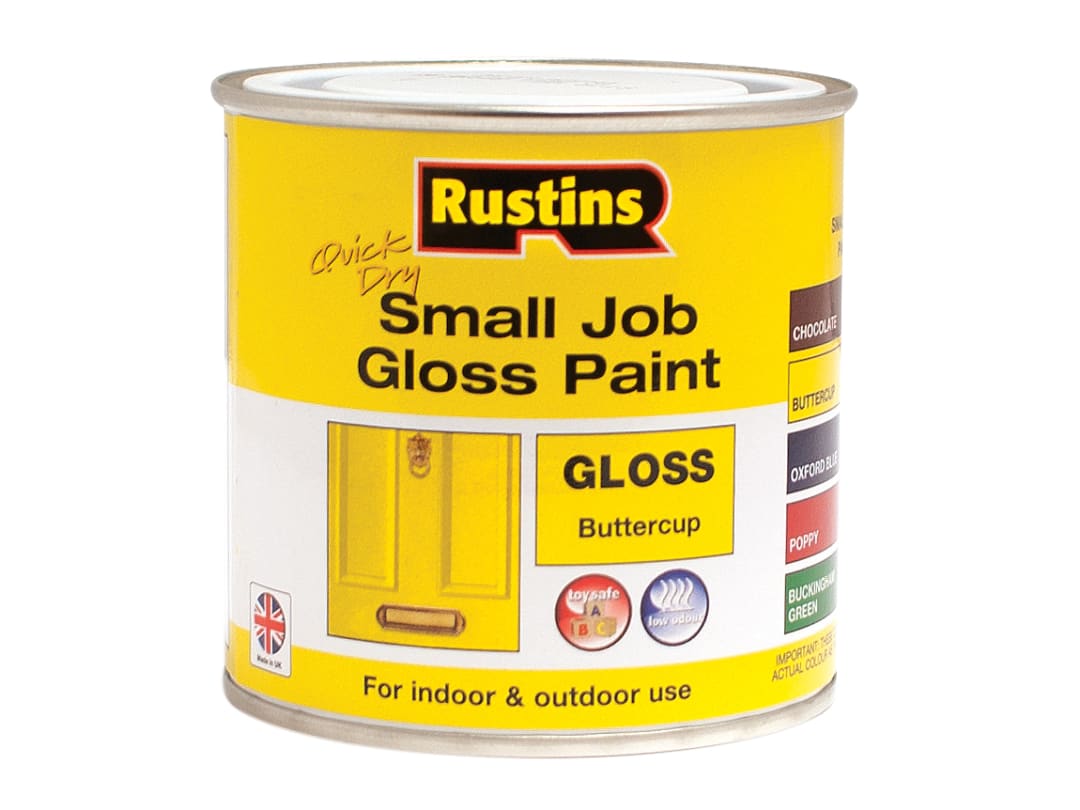Rustins Quick Dry Small Job Gloss Buttercup 250ml GPBUW250