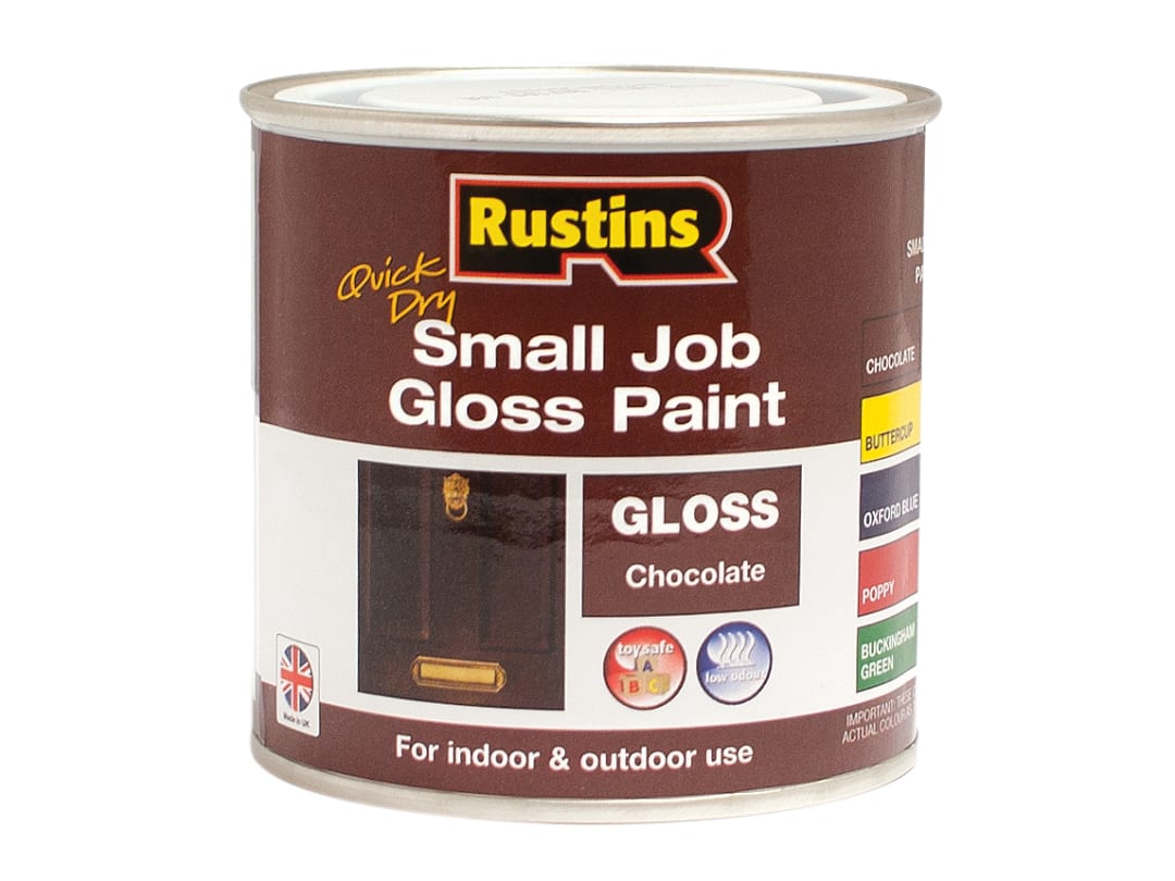 Rustins Quick Dry Small Job Gloss Chocolate 250ml GPCHW250