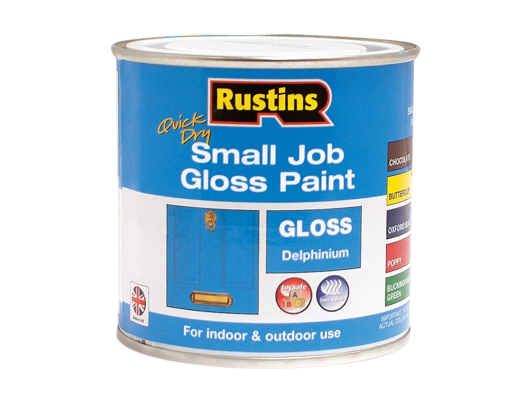 Rustins Quick Dry Small Job Gloss Delphinium 250ml GPDEW250