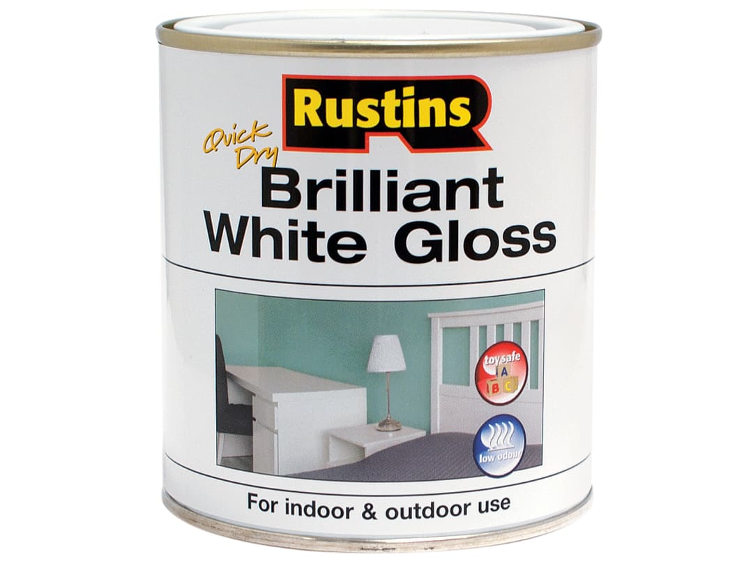 Rustins Quick Dry Brilliant White Gloss 500ml WHIGW500