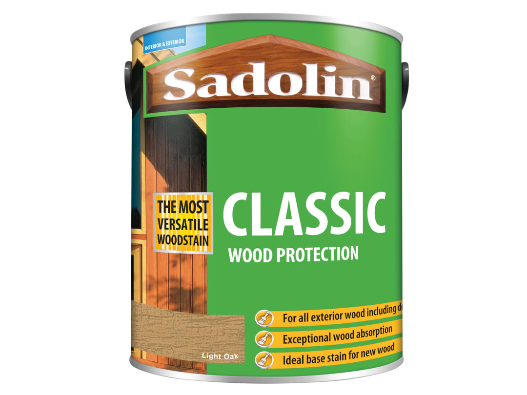 Sadolin Classic Wood Protection Light Oak 5 litre 5012923