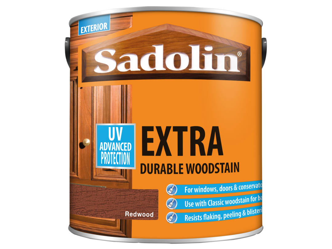 Sadolin Extra Durable Woodstain Redwood 2.5 litre 5012989