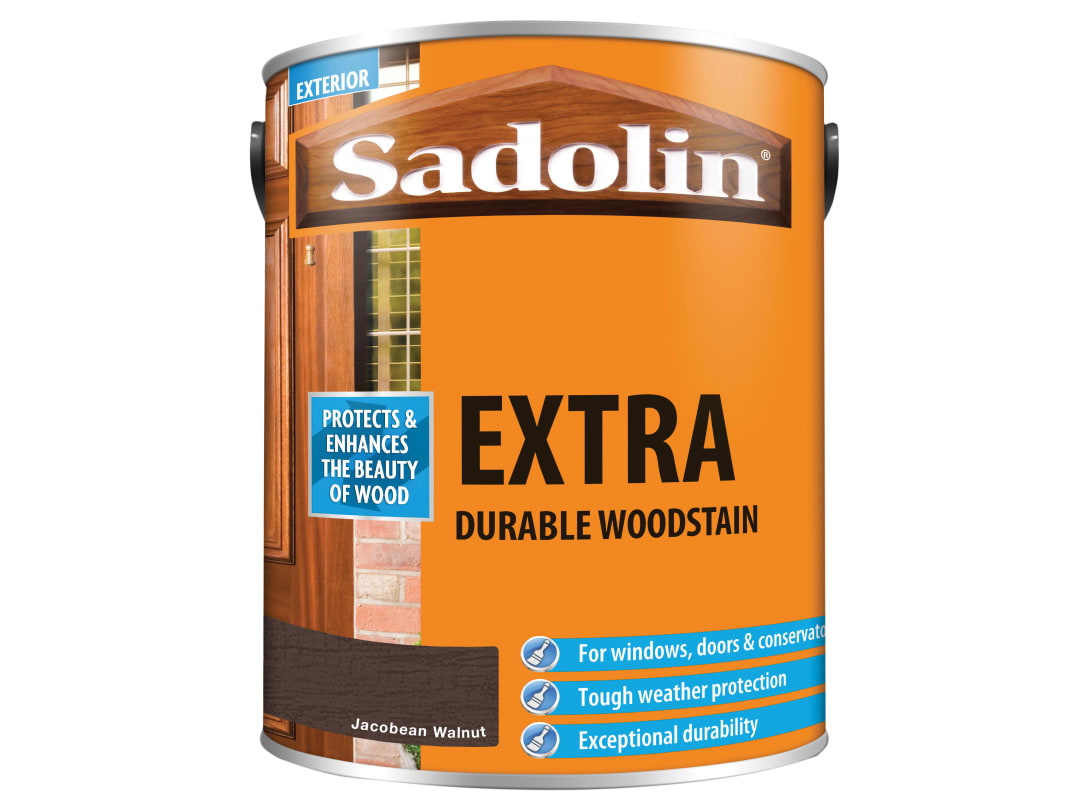 Sadolin Extra Durable Woodstain Jacobean Walnut 5 litre 5012998