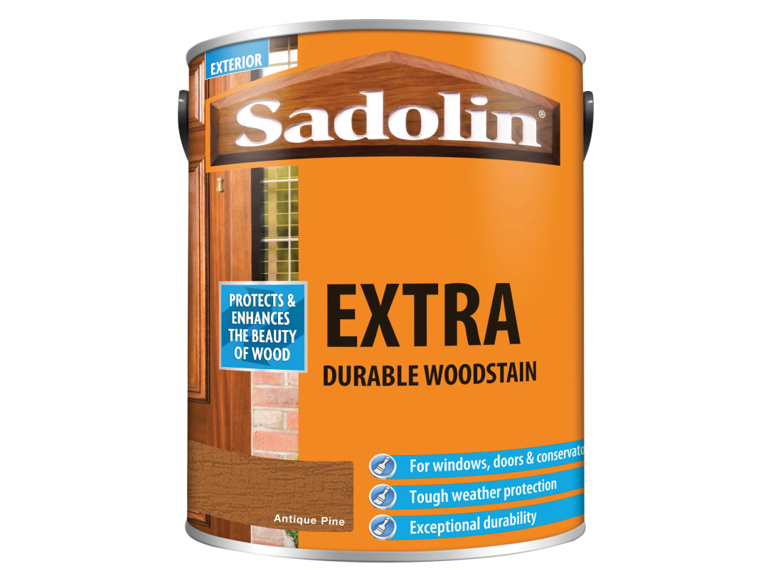 Sadolin Extra Durable Woodstain Antique Pine 5 litre 5028530