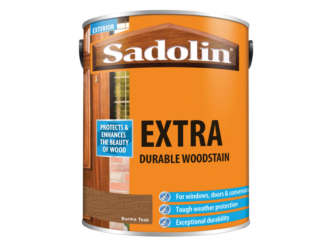 Sadolin Extra Durable Woodstain Burma Teak 5 litre 5028553