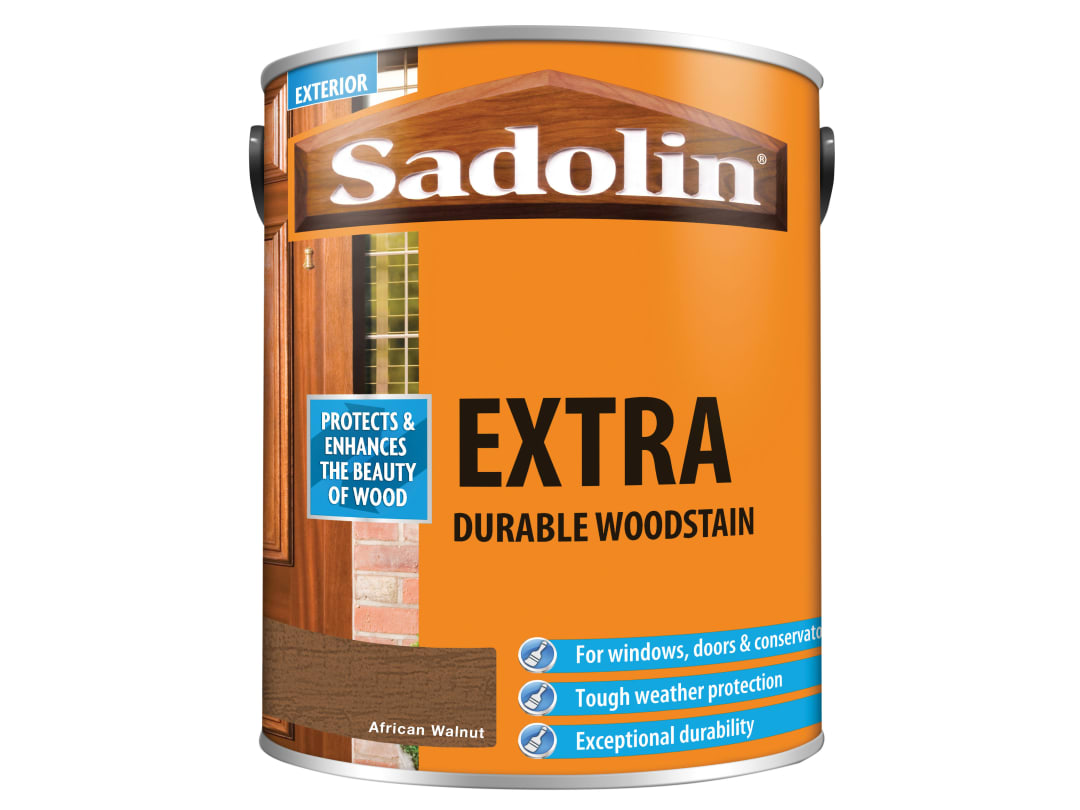 Sadolin Extra Durable Woodstain African Walnut 5 litre 5028557