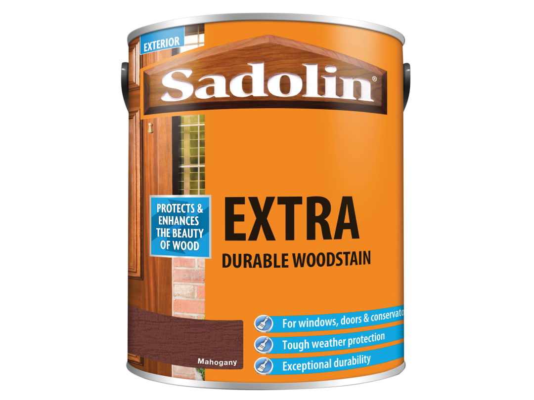 Sadolin Extra Durable Woodstain Mahogany 5 litre 5028568