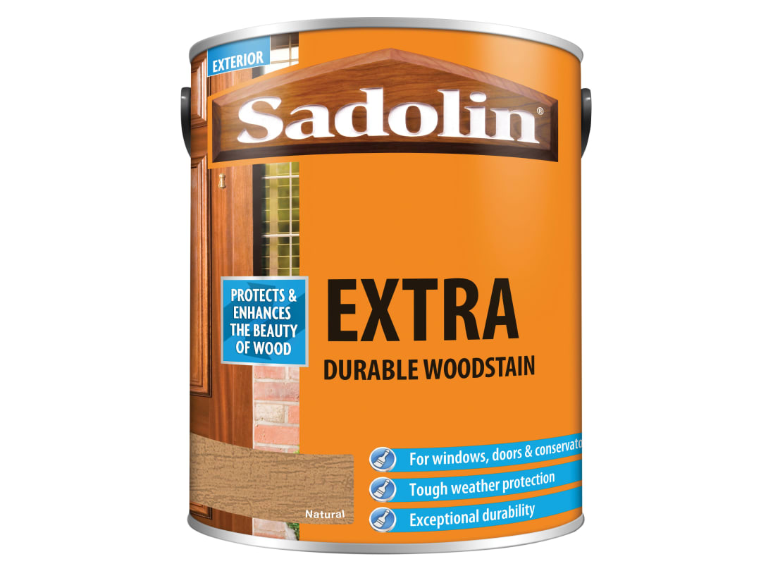 Sadolin Extra Durable Woodstain Natural 5 litre 5028580