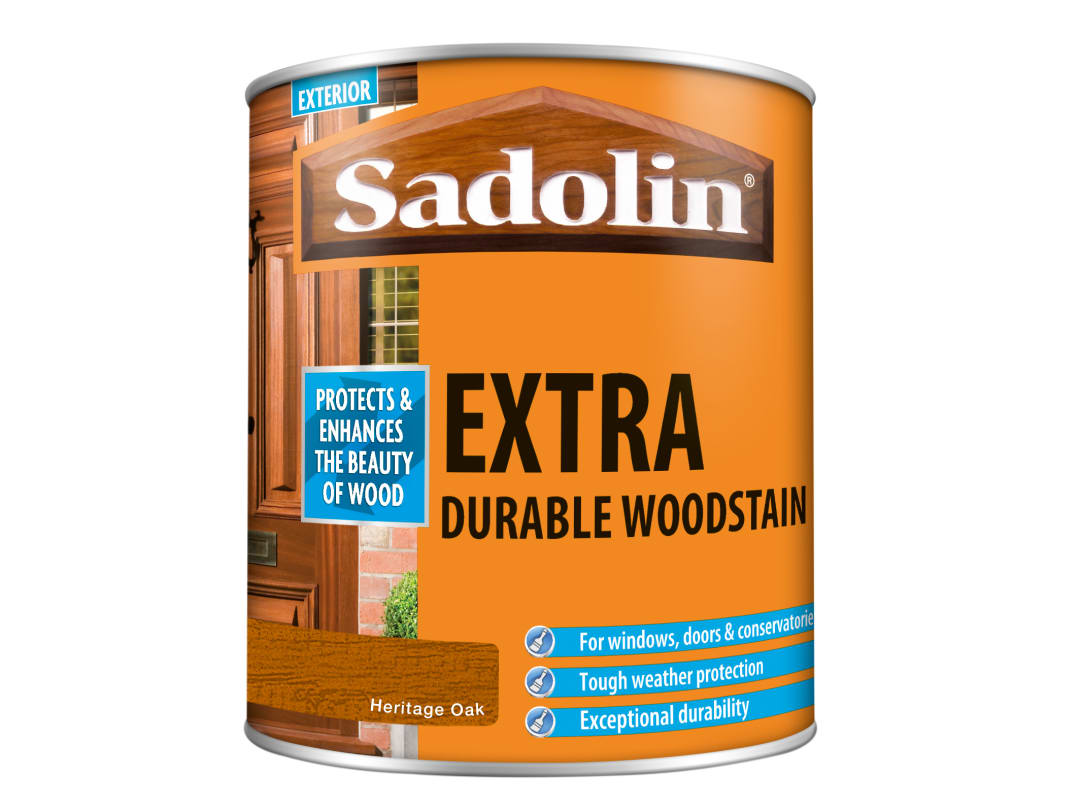 Sadolin Extra Durable Woodstain Heritage Oak 1 litre 5090982