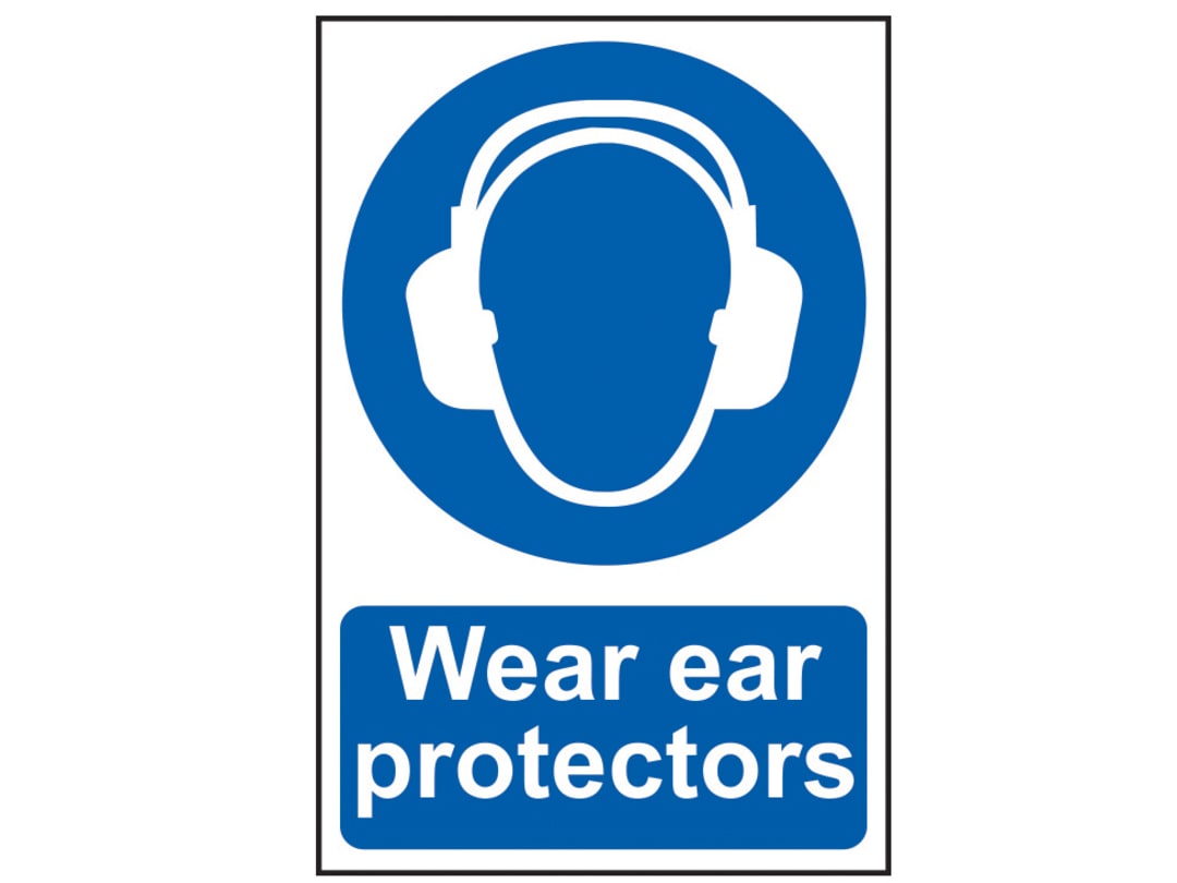 Scan Wear Ear Protectors - PVC Sign 200 x 300mm 0005