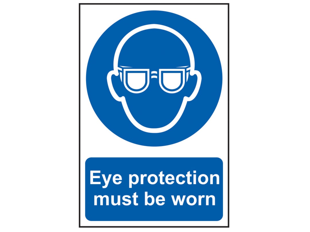 Scan Eye Protection Must Be Worn - PVC Sign 200 x 300mm 0007