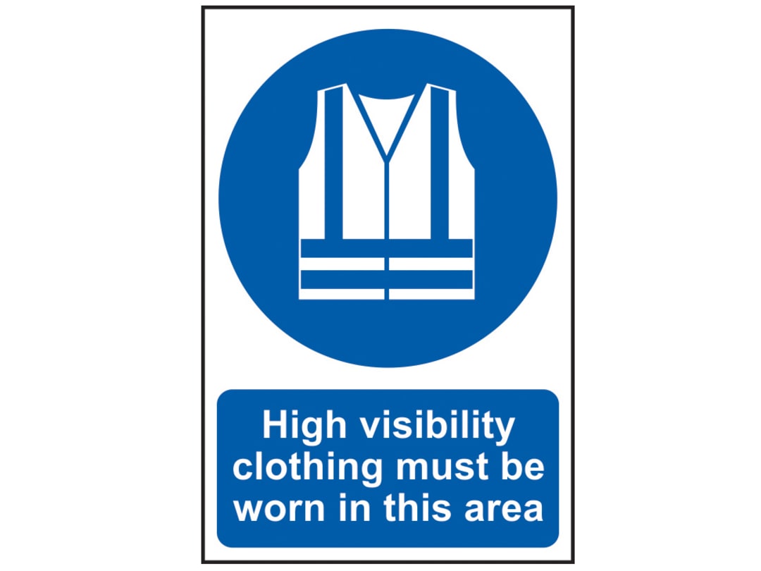Scan High Visibility Jackets Must Be Worn In This Area - PVC Sign 200 x 300mm 0022