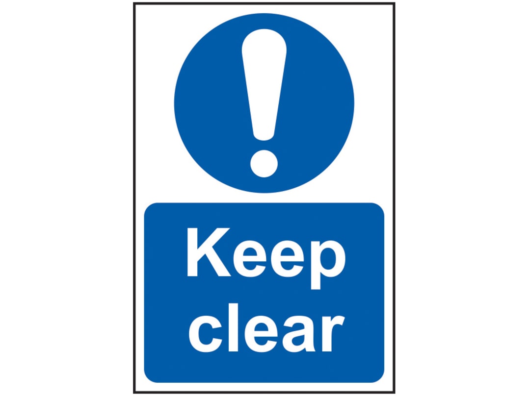 Scan Keep Clear - PVC Sign 200 x 300mm 0253