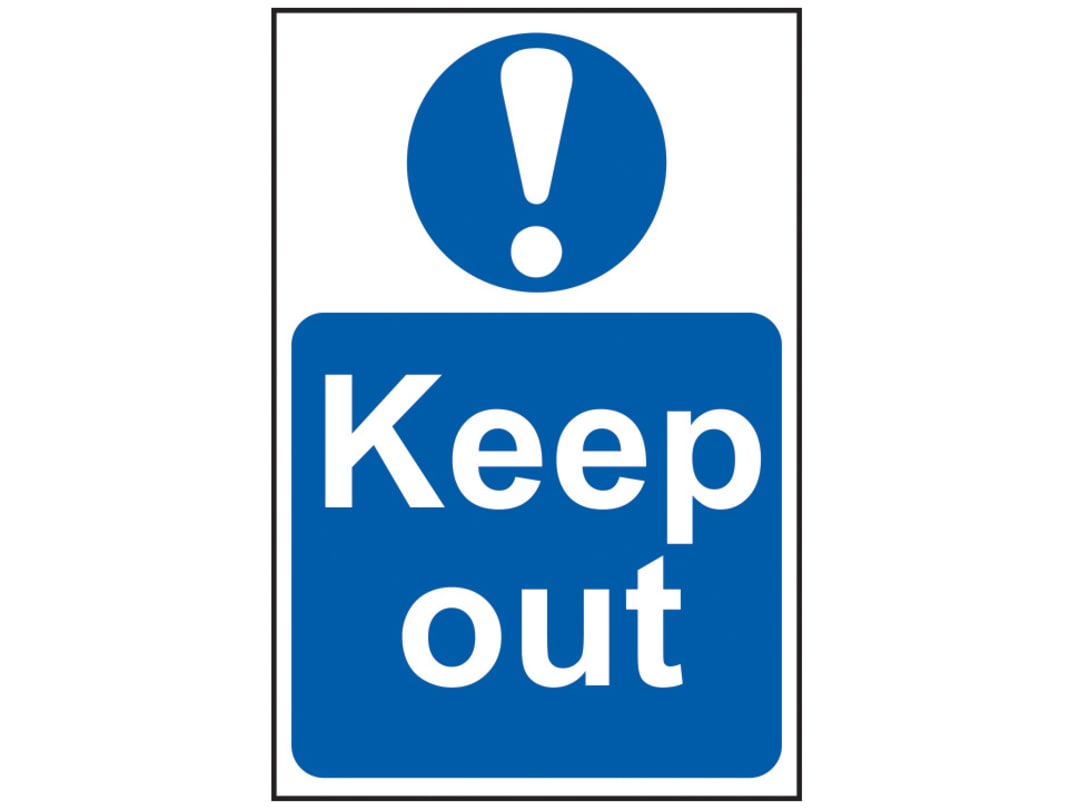 Scan Keep Out - PVC Sign 200 x 300mm 0255