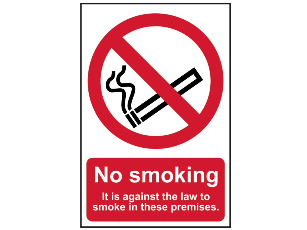 Scan No Smoking In These Premises - PVC Sign 200 x 300mm 0567